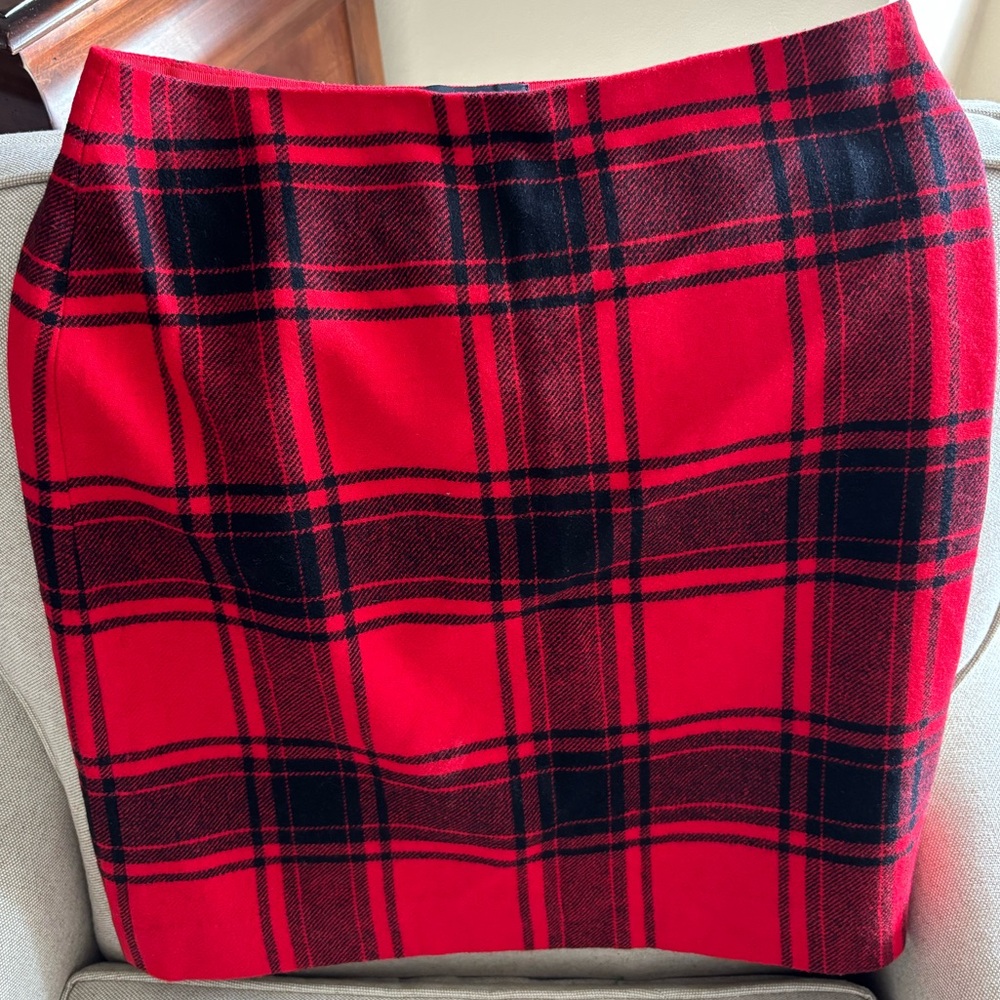 Buffalo plaid skirt- Holiday